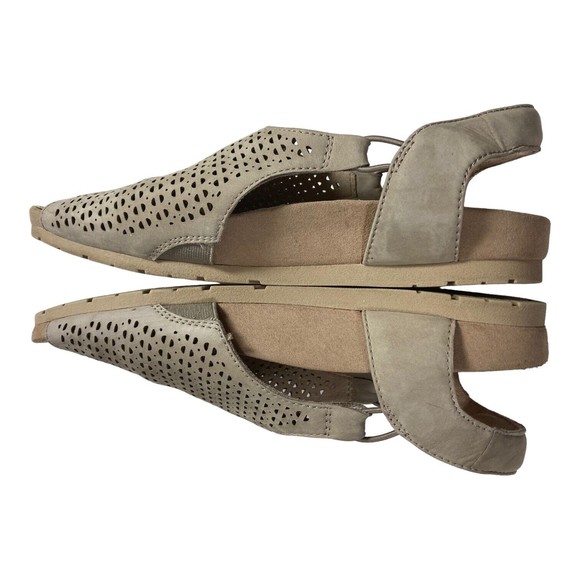 Earth Womens Linden Laveen Womens 9.5M Taupe Leather All Day Comfort Sandals - Picture 4 of 10